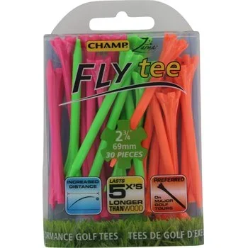 2 3/4″ Assorted Champ Fly Tees -30 Pack