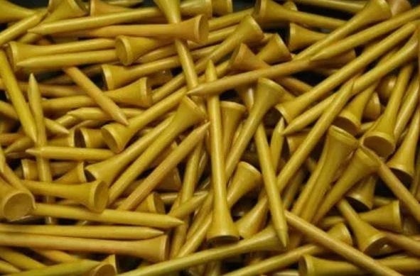 2 3/4″ Wood Tees (100 Pack) Metallic Gold