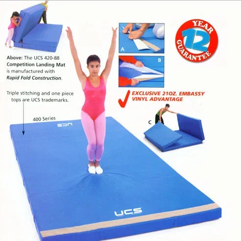 20 CM 8′ X 18′ X 7 7/8″ 400 SERIES COMPETITION LANDING MATS RAPID FOLD
