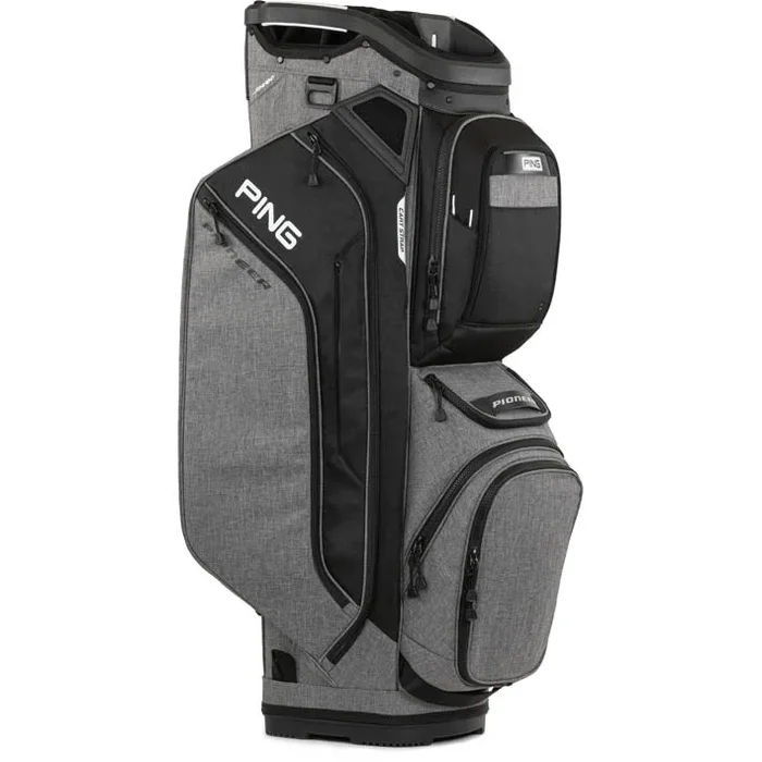 2024 Ping Pioneer Cart Bag – Heather Grey / Black