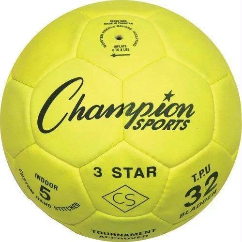 3 Star Indoor Soccer Ball | Set of 2 | Synthetic Leather