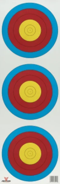 .30-06 Outdoors TAR3V-100 Vertical 3 Spot Target 8.5″x26″ – 100ct