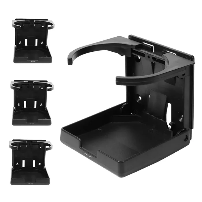 4″ Plastic Adjustable Folding Drink Cup Holder（4-Pack, 4 Colors)