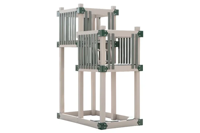 4 ft x 8 ft Double Playset Tower