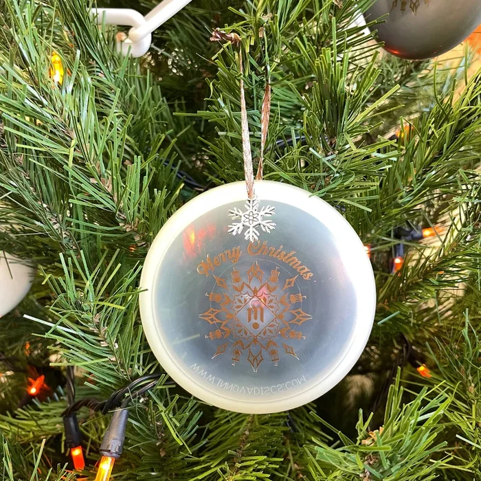 #40 Disc Golf Mini Marker Christmas ornament