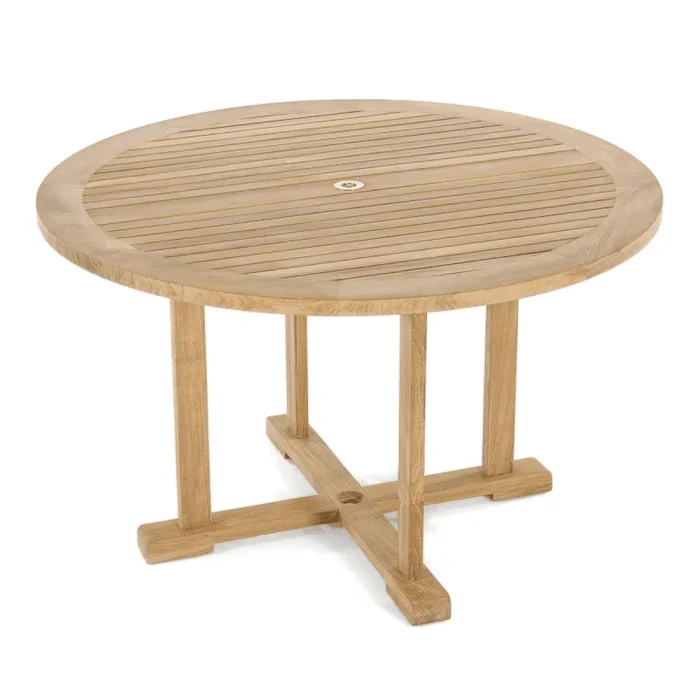 4ft Round Teak Outdoor Dining Table