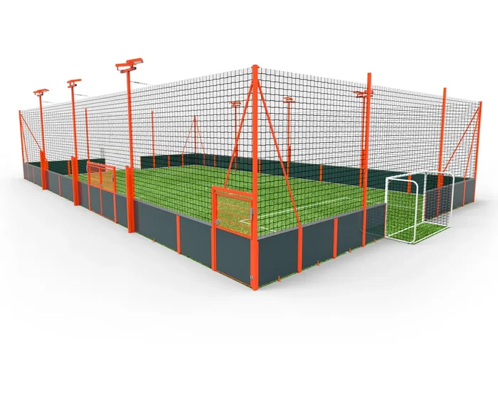 5v5 Soccer Mini Pitch (90′ x 60′) – Complete System with Surrounding Boards