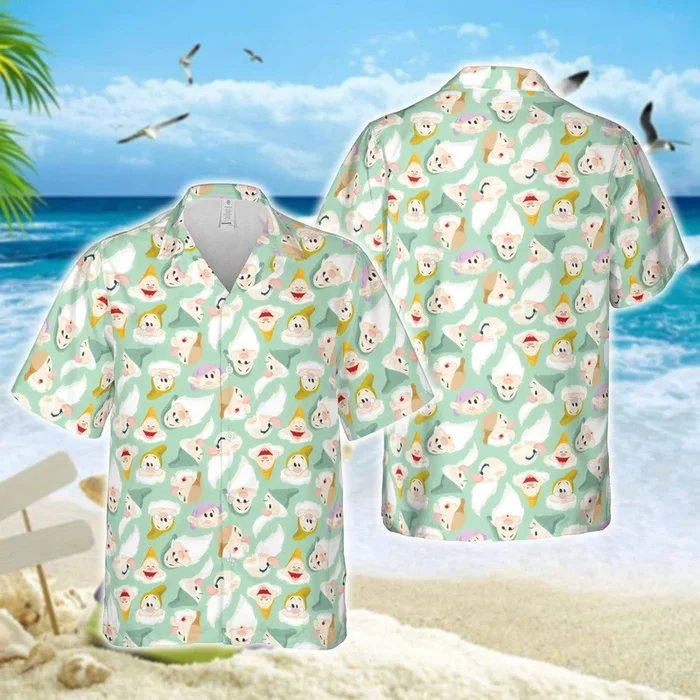 7 Dwarfs Faces Unisex Hawaiian Shirts- For men and women – Fanshubus – Fanshubus.com