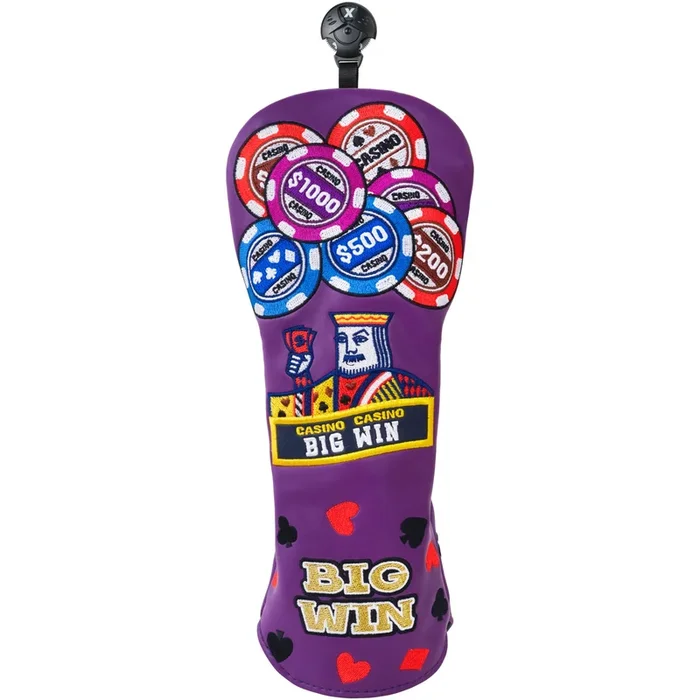 “Purple Poker BIGWIN” Fairway Headcover