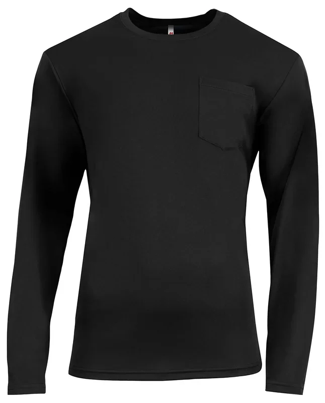 A4 Men’s Sprint Long Sleeve Pocket Tee