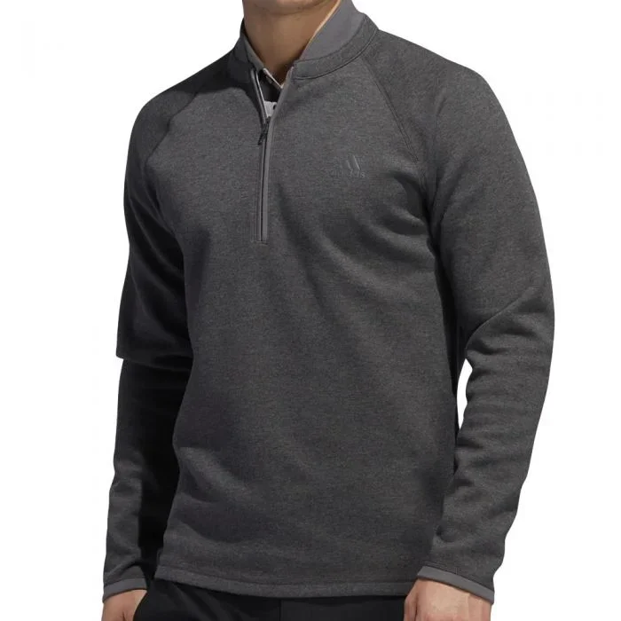 adidas Club 1/2 Zip Sweater – Black Heather