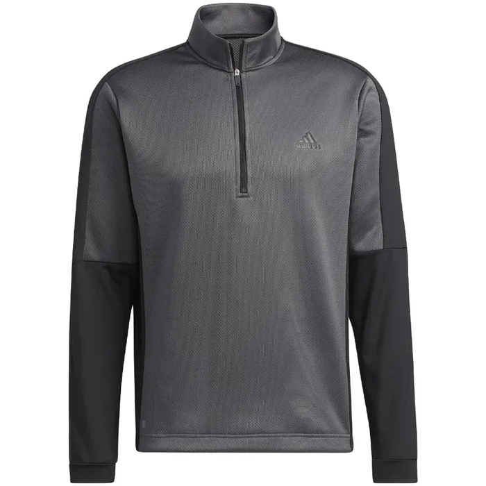 adidas Colour Block 1/4 Zip Pullover – Grey Six/Black