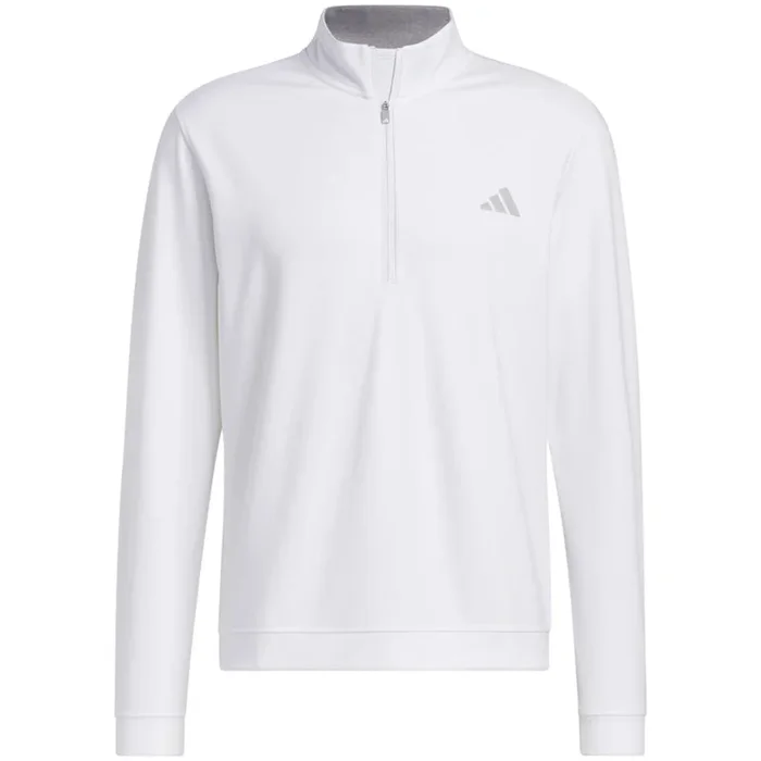 adidas Elevated 1/4 Zip Pullover – White