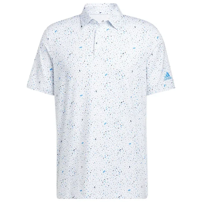 adidas Flag Print Polo Shirt – Blue Rush/Semi Mint Rush/Crew Navy