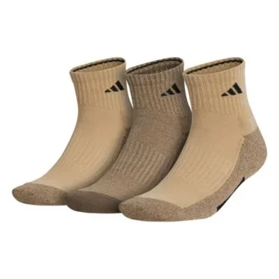 adidas Men’s Cushioned X 3 3-Pack Quarter Socks