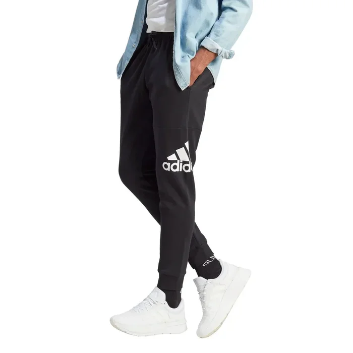 adidas Men’s Essentials Fleece Tapered Cuff Big Logo Joggers