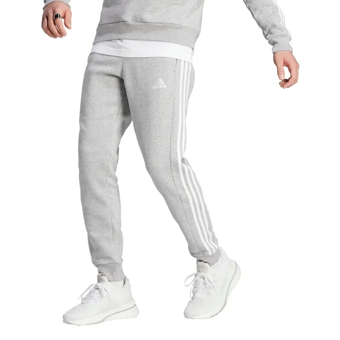 adidas Men’s Essentials Tapered 3-Stripes Fleece Pants (Tall)
