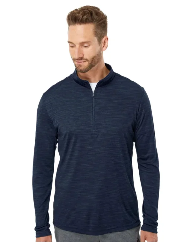 Adidas Men’s Lightweight Melange Quarter-Zip Pullover