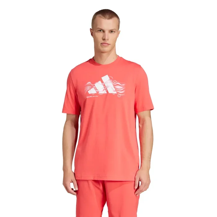 adidas Men’s Tennis Logo Heat Graphic Tee