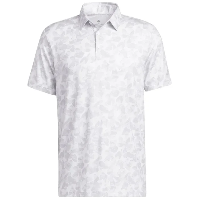 adidas Prisma Print Polo Shirt – White/Grey Two