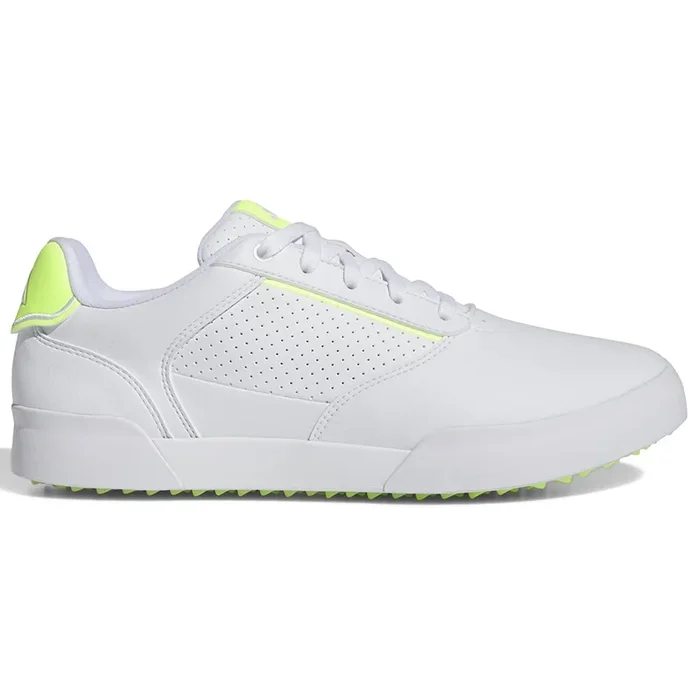 adidas Retrocross Waterproof Spikeless Shoes – White/Lucid Lemon