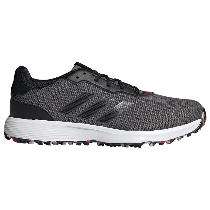 adidas S2G Waterproof Spikeless Shoes – Grey Four/Black/Scarlet