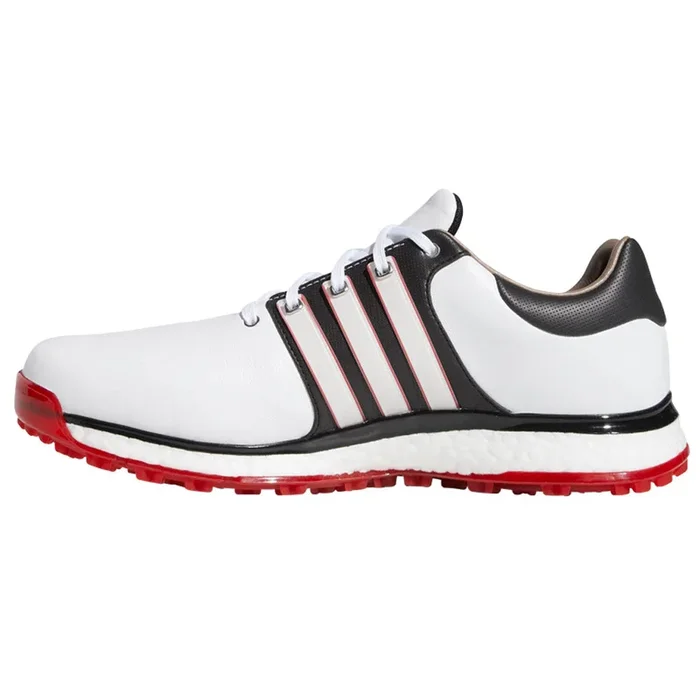 adidas Tour 360 XT SL Spikeless Shoes – White/Black/Red