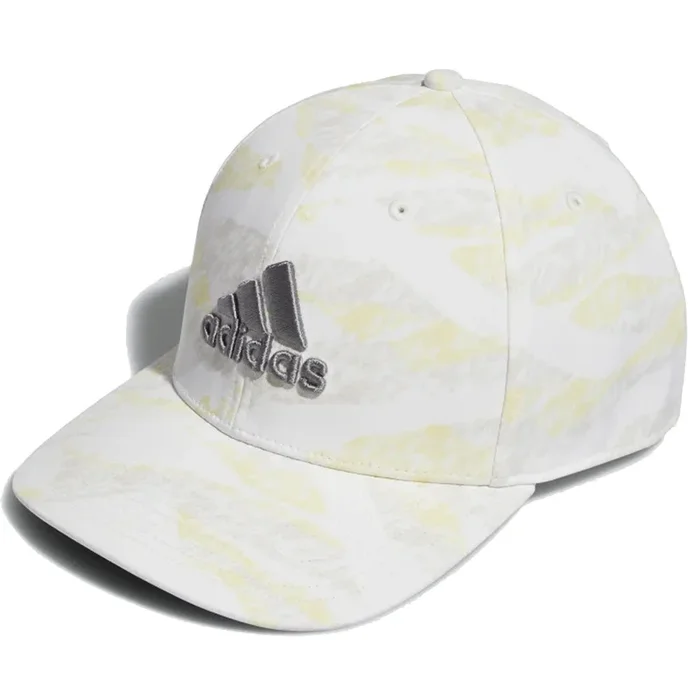 adidas Tour Print Snapback – White