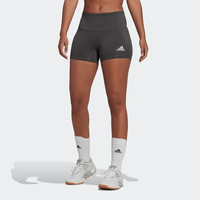 adidas Women’s 4 Inch Volleyball Shorts – Team Dark Grey/White