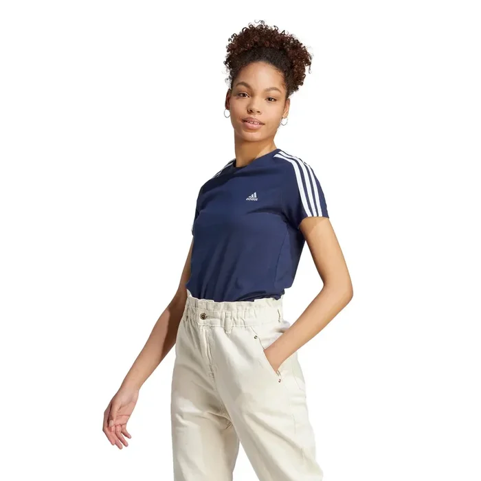 adidas Women’s Essentials Slim 3-Stripes T-Shirt (Tall)