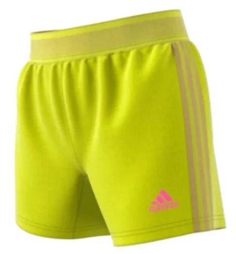 Adidas Women’s ULTIMATE TRAINING Soccer Shorts Dipped in Acid Yellow