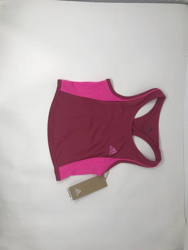 Adidas Youth Girls` Pop Up Tennis Tank XS Wild and Screaming Pink