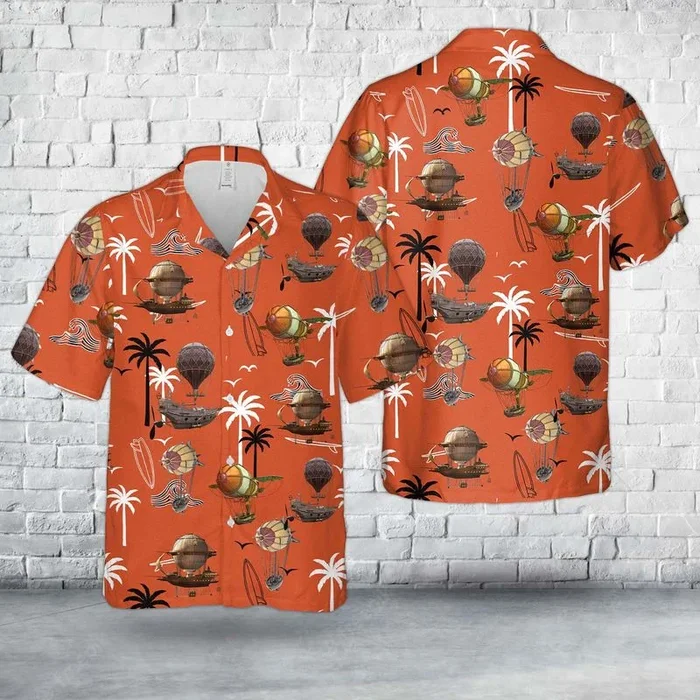 Air Balloon Steampunk Hawaiian Shirt – Fanshubus.com