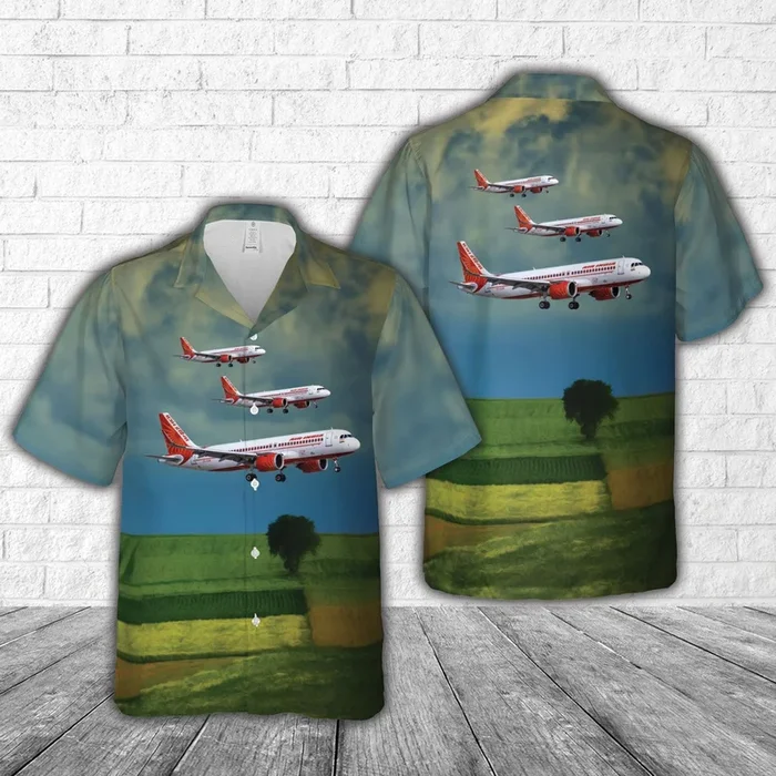 Air India Airbus A320-251N Hawaiian Shirt – Fanshubus.com