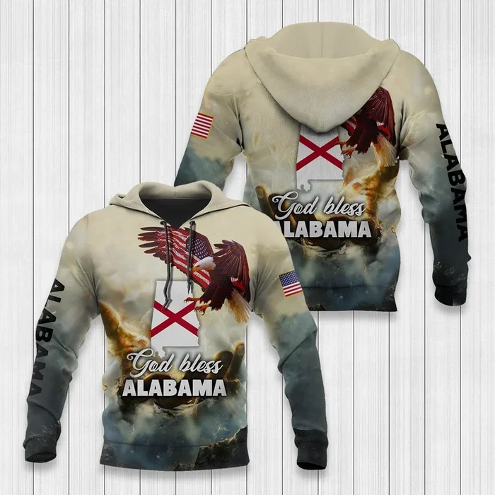 Alabama Hoodies – Alabama Hoodie God Bless Alabama – Fanshubus.com