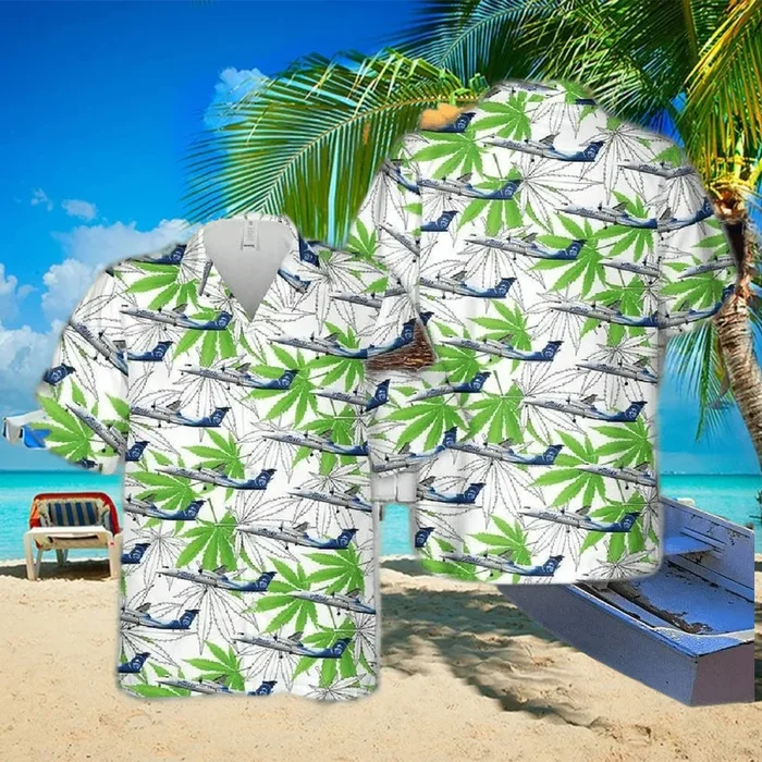 Alaska Airlines Bombardier Q400 Hawaiian Shirt – Fanshubus – Fanshubus.com