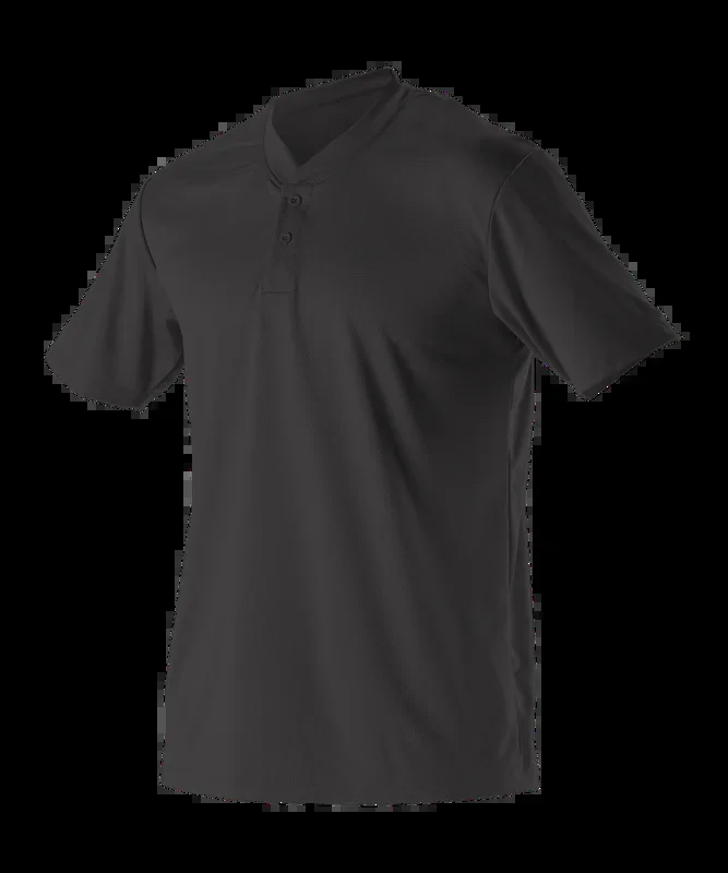 Alleson Adult Baseball 2 Button Henley Jersey