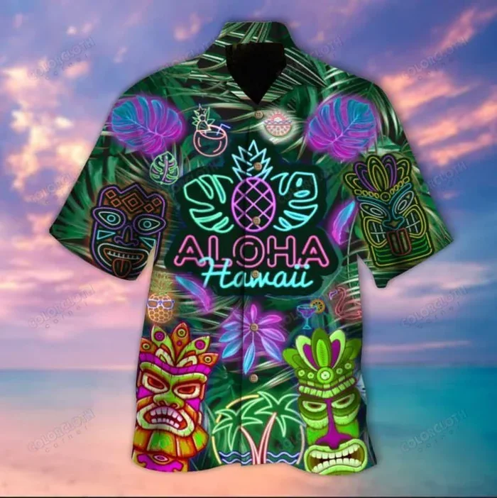 Aloha Hawaii Tiki Unisex Hawaiian Shirt – Fanshubus.com