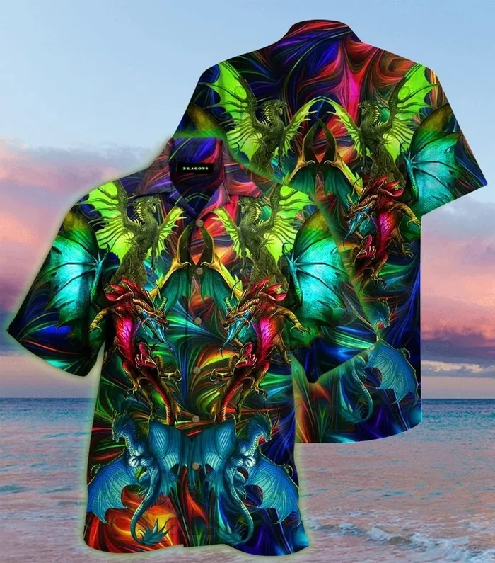 Amazing Dragon 3D All Over Printed Hawaiian Shirt | Unique Beach Shirt- For men and women – Fanshubus – Fanshubus.com