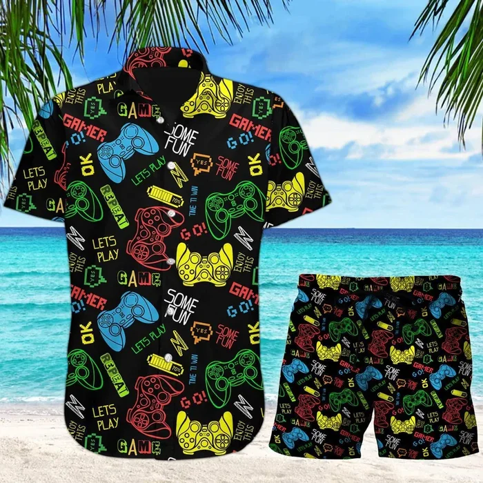 Amazing Gamer Hawaiian Shirt Set- For men and women – Fanshubus – Fanshubus.com