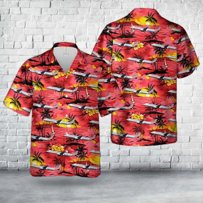 American Airlines A321-200 Medal of Honor Livery Hawaiian Shirt – Fanshubus.com