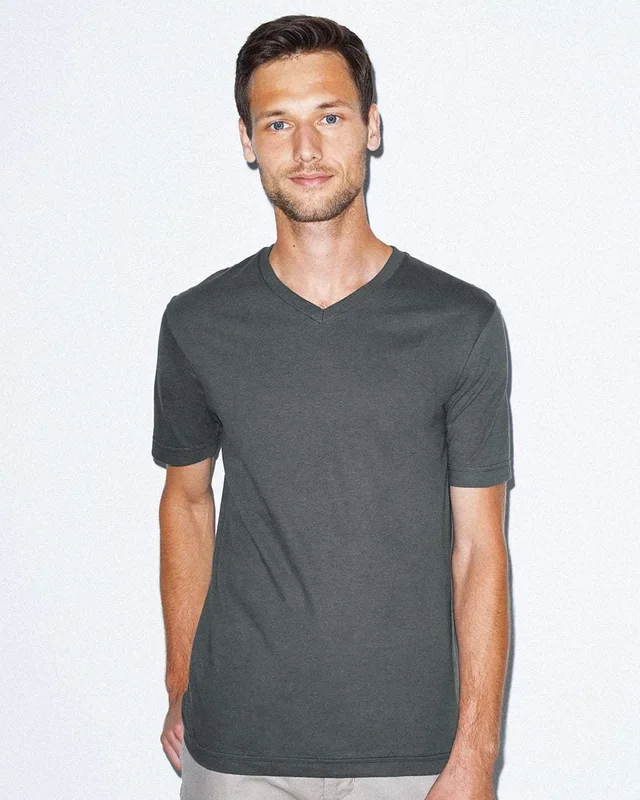 American Apparel Men’s Fine Jersey Classic V-Neck Tee