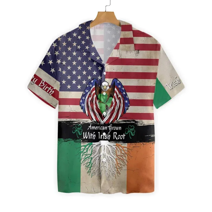 American Grown With Irish Root Hawaiian Shirt – For Men and Women – Fanshubus – Fanshubus.com