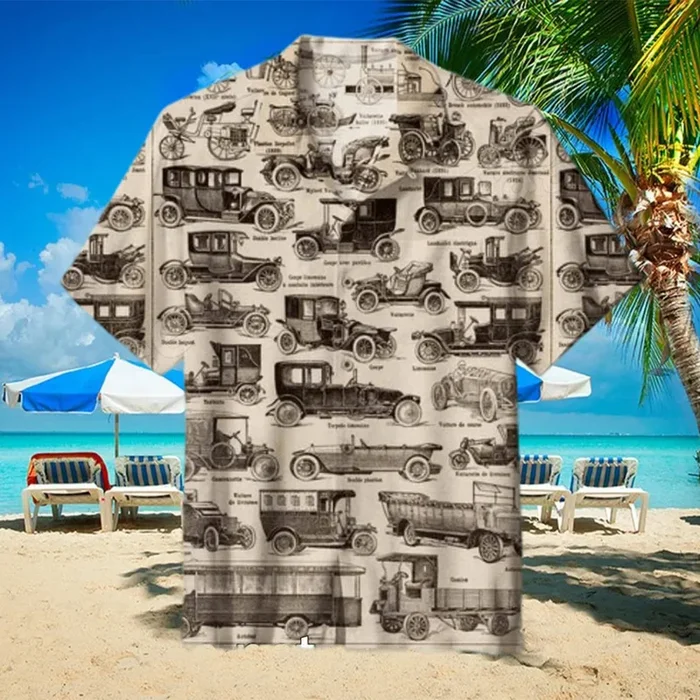 Antique Vehicle Retro Hawaiian Shirt – Fanshubus – Fanshubus.com