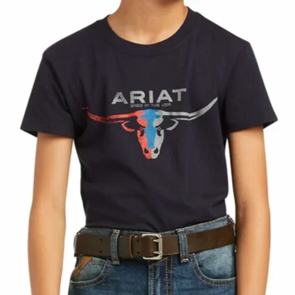 Ariat Boys Bred In The USA Short Sleeve Tee