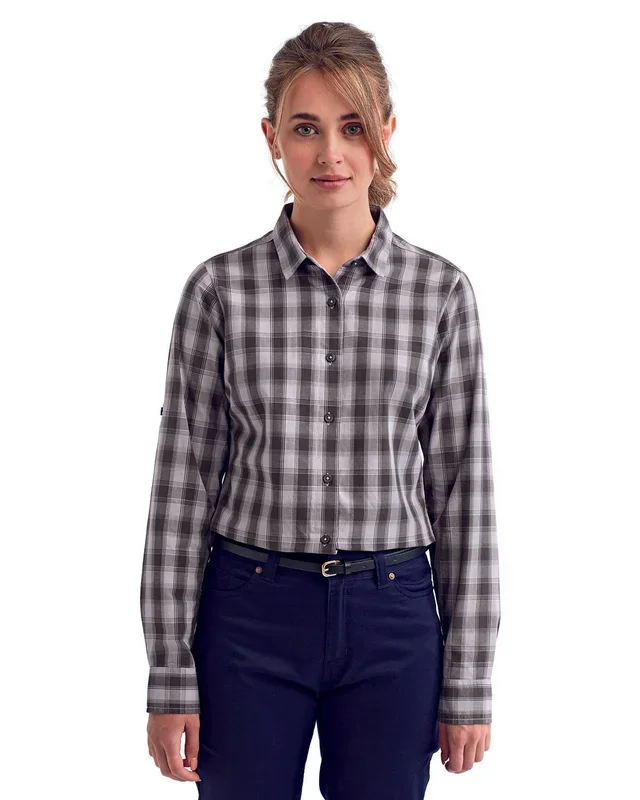 Artisan Collection by Reprime Ladies’ Mulligan Check Long-Sleeve Cotton Shirt