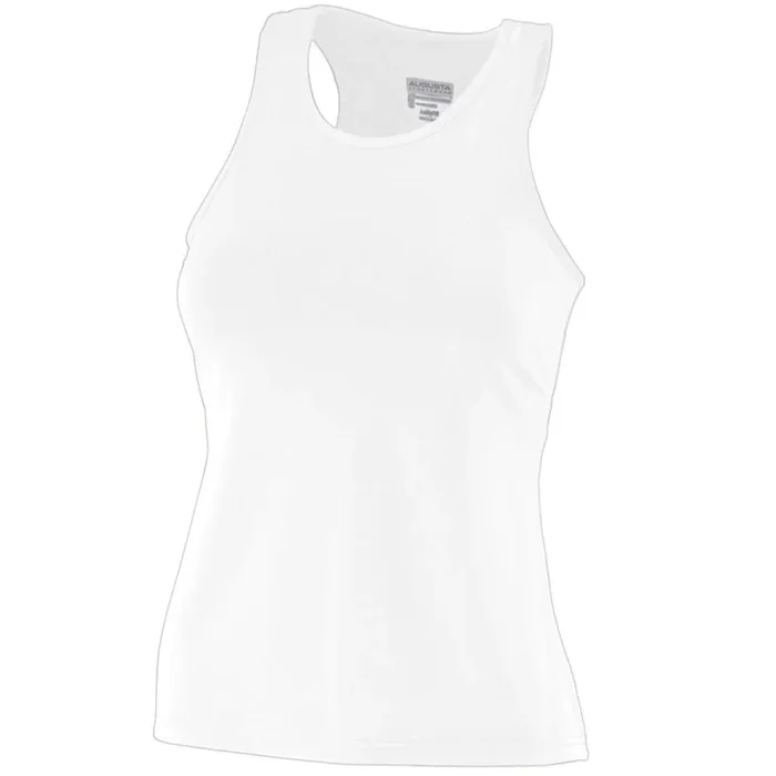 Augusta Girl’s Poly/Spandex Solid Racerback Tank