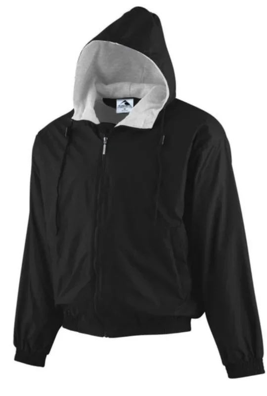 Augusta Hooded Taffeta Jacket Fleece Lined Embroidered with your School/Business Logo