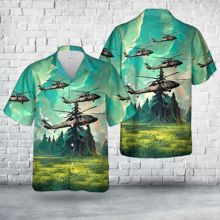 Australian Army Sikorsky S-70A-9 Blackhawk A25-205 “Raptor” Hawaiian Shirt – Fanshubus.com