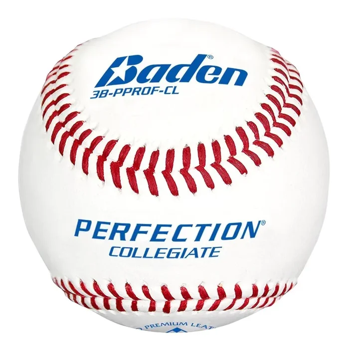 Baden Perfection Collegiate Flat Seam Baseballs – 1 Dozen